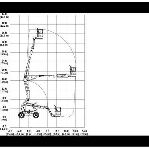 BOOM LIFT 10.2M (34FT) DIESEL 4WD - code:100005