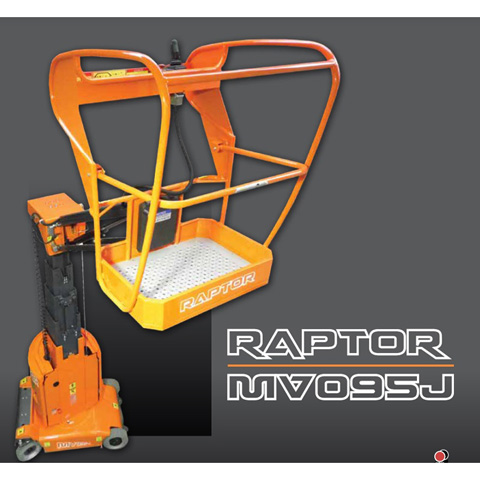 VERTICAL MANLIFT 9.2M SELF PROPELLED (RAPTOR) - code:100090