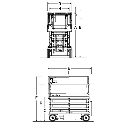 SCISSOR LIFT 12.2M (40FT) ELECTRIC - code:100255