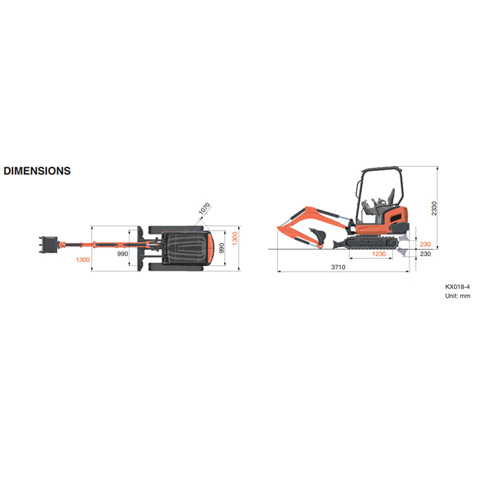 MINI EXCAVATOR 1.8T - code:200010