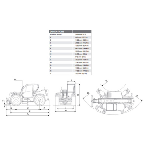 TELEHANDLER - 7T - code:302910