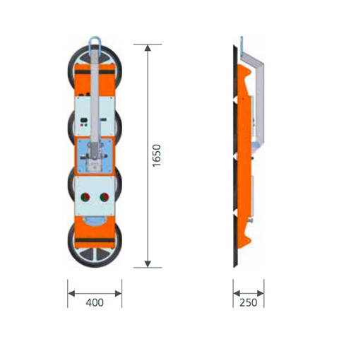 GLASS LIFTER - 12V 320KG IN LINE - code:303010