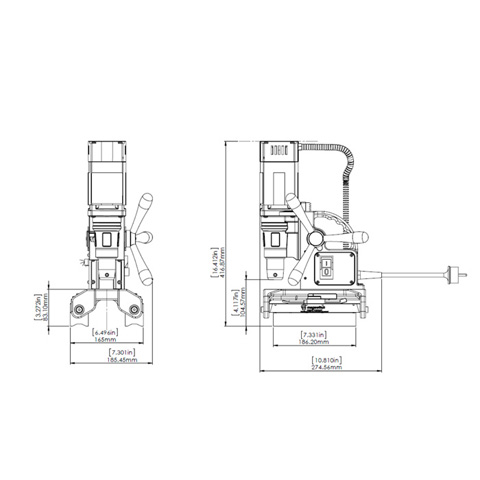 MAGNETIC BASE DRILL - BROACH - code:505085